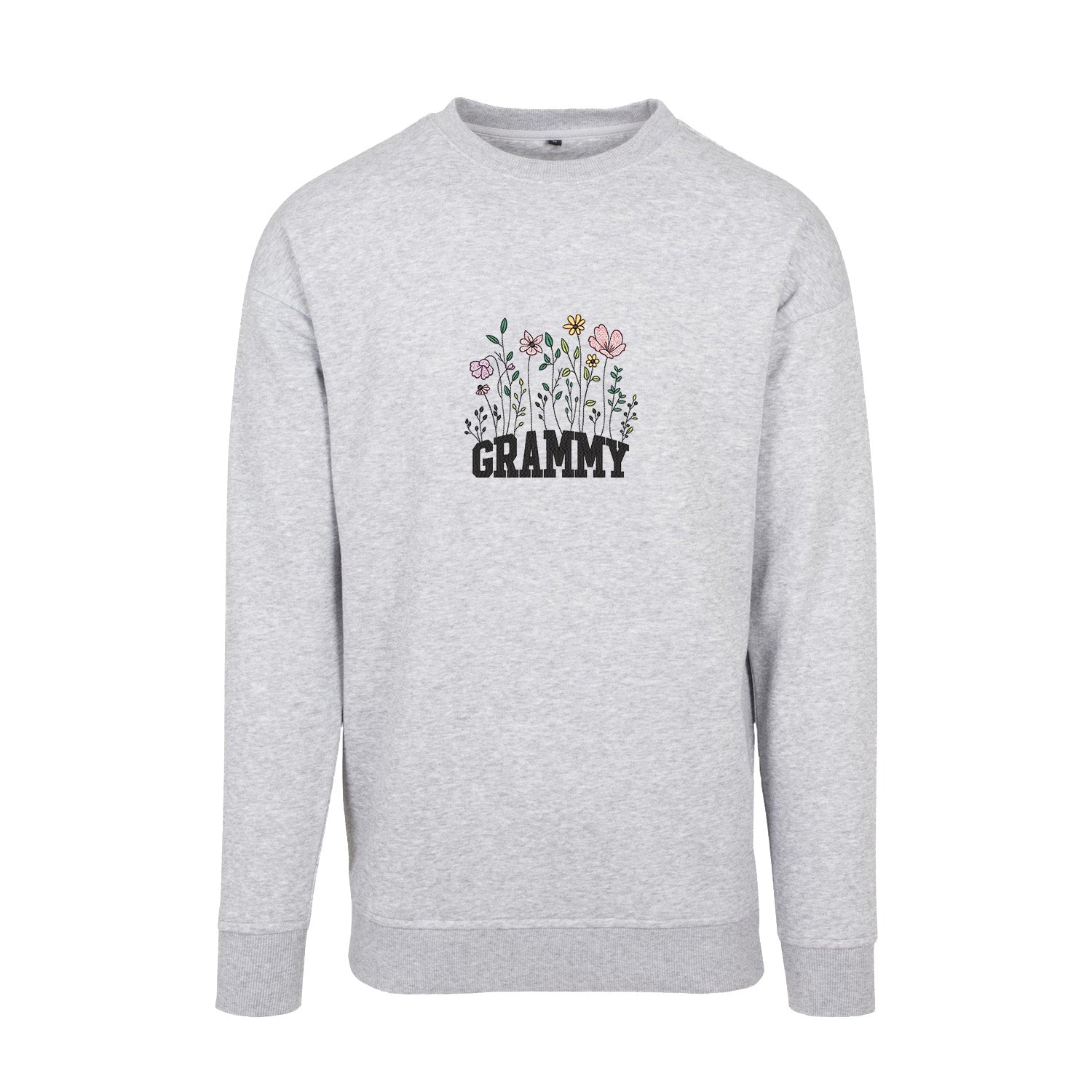 Bluza Floral Grammy – delikatny kwiatowy wzór dla eleganckiej Babci Haft z radości - nadruki i haft na odzieży Warszawa