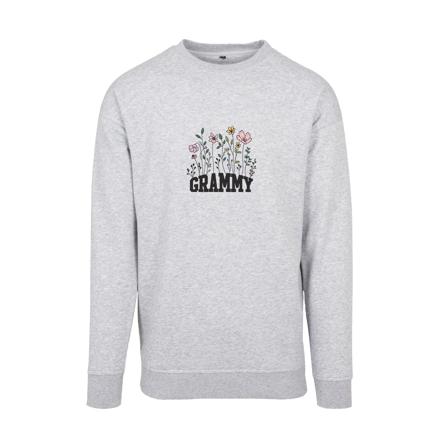 Bluza Floral Grammy – delikatny kwiatowy wzór dla eleganckiej Babci Haft z radości - nadruki i haft na odzieży Warszawa