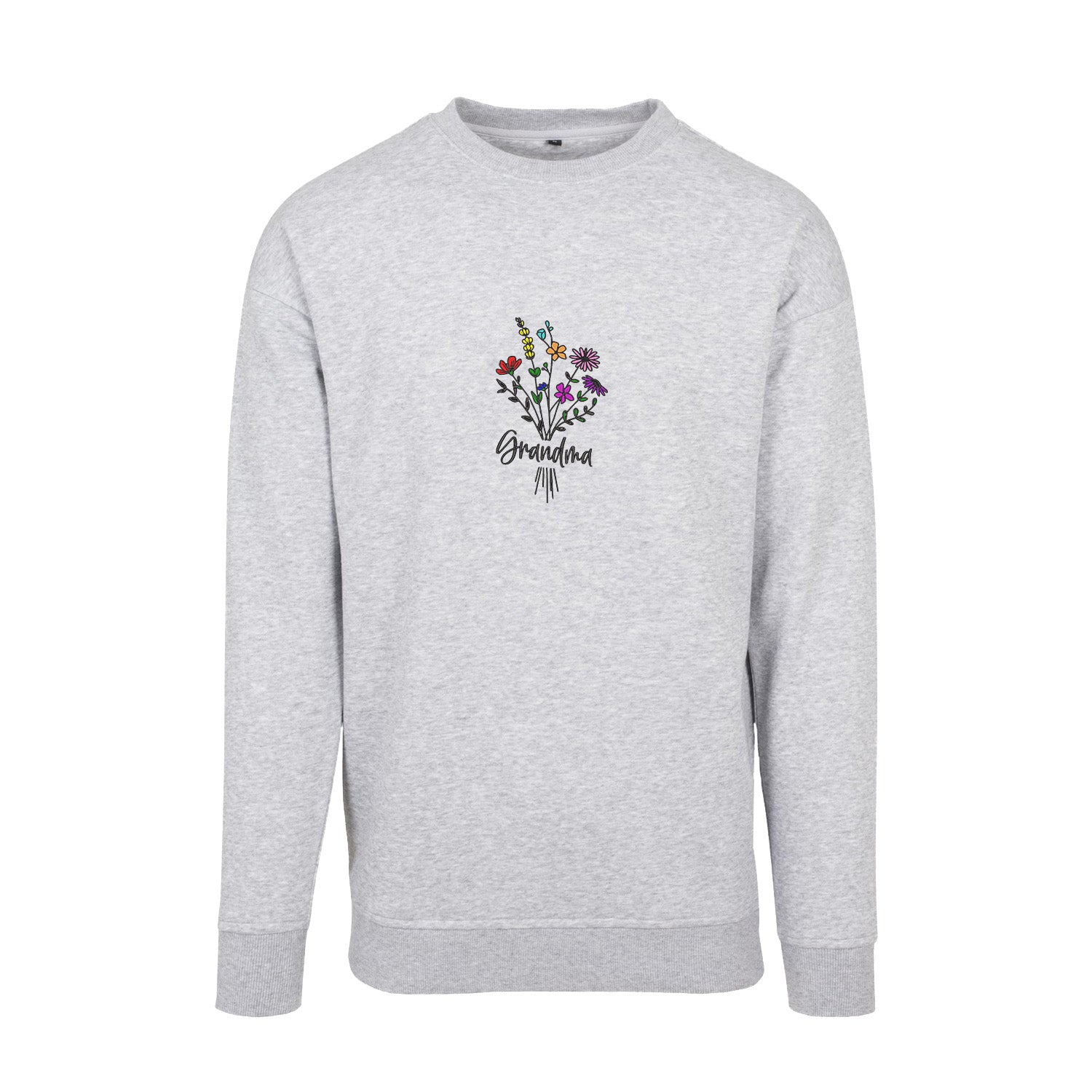 Bluza Grandma Floral – subtelny kwiatowy haft dla Babci Haft z radości - nadruki i haft na odzieży Warszawa