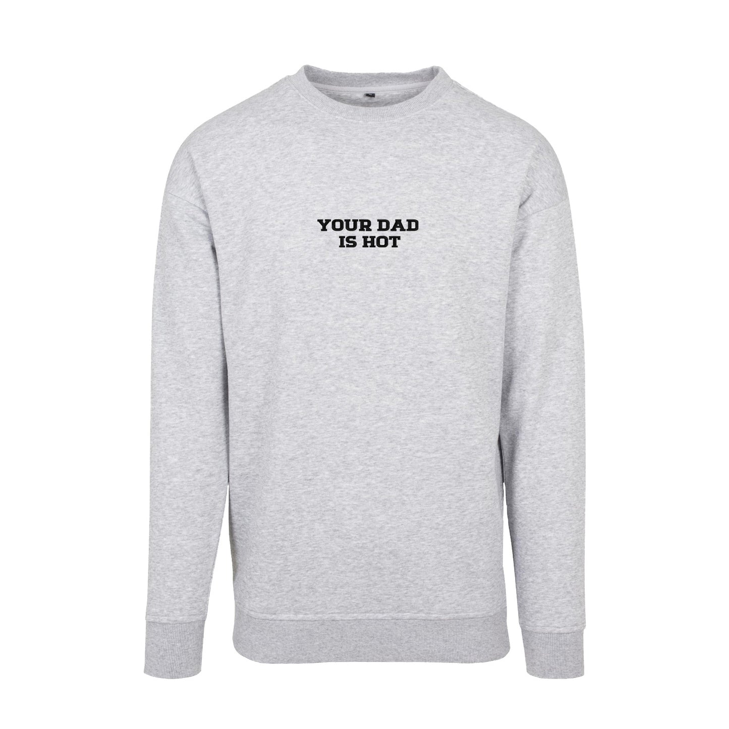Bluza haftowana "YOUR DAD IS HOT" – oversize, z kapturem lub bez Haft z radości - nadruki i haft na odzieży Warszawa