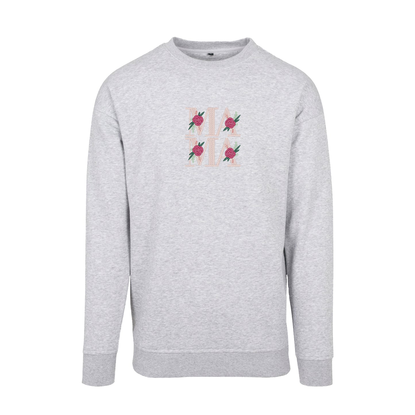 Bluza z haftem Floral Mama 2 – elegancki kwiatowy wzór dla mamy Haft z radości - nadruki i haft na odzieży Warszawa