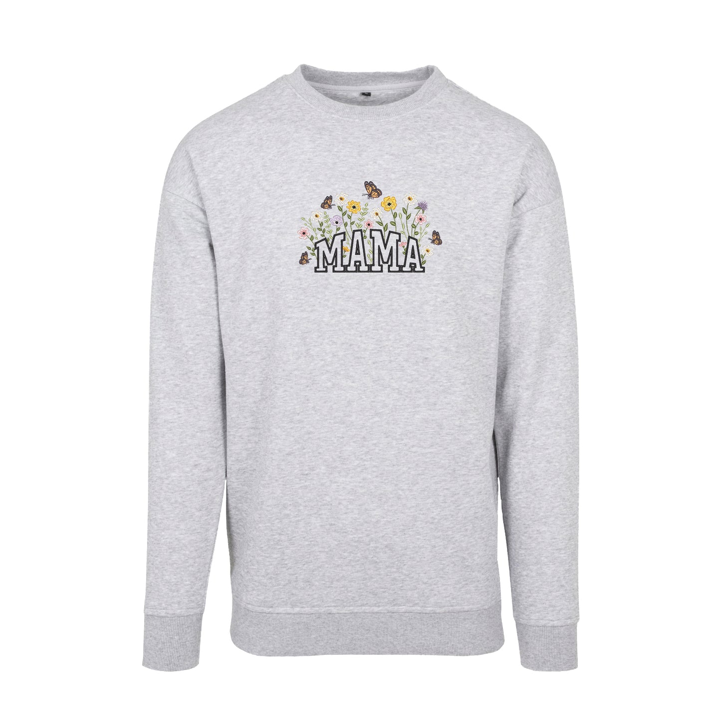 Bluza z haftem Floral Mama – kwiatowy wzór dla wyjątkowej mamy Haft z radości - nadruki i haft na odzieży Warszawa