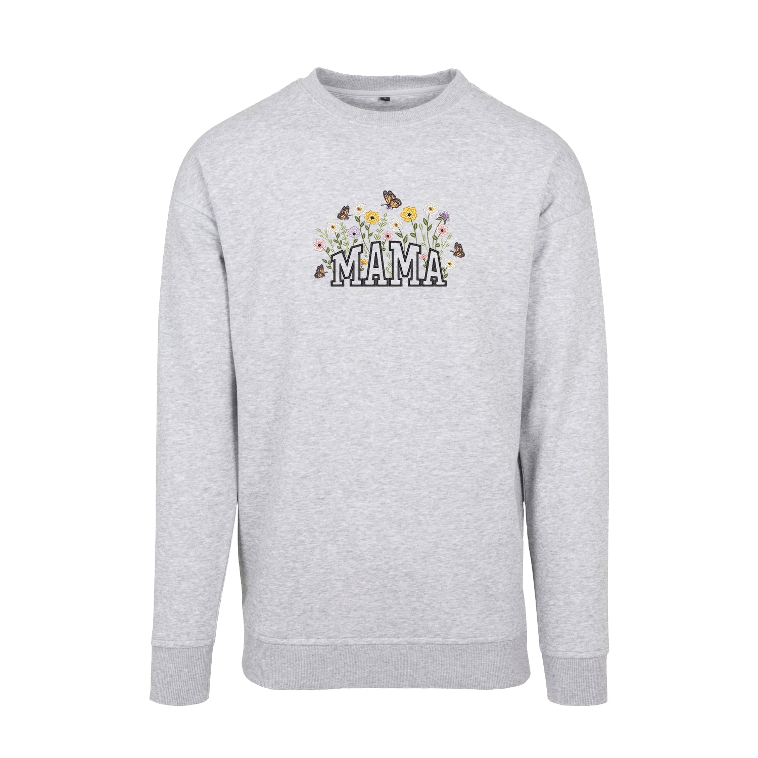 Bluza z haftem Floral Mama – kwiatowy wzór dla wyjątkowej mamy Haft z radości - nadruki i haft na odzieży Warszawa