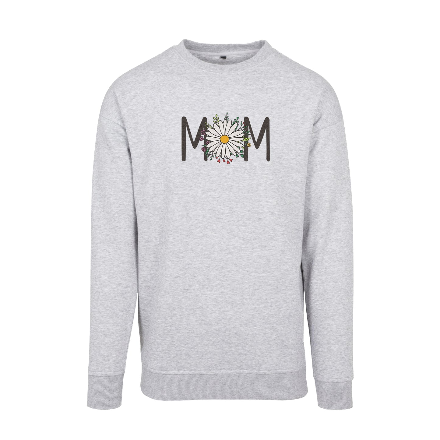 Bluza z haftem Mama Flower 3 – kwiatowy symbol miłości dla mamy Haft z radości - nadruki i haft na odzieży Warszawa