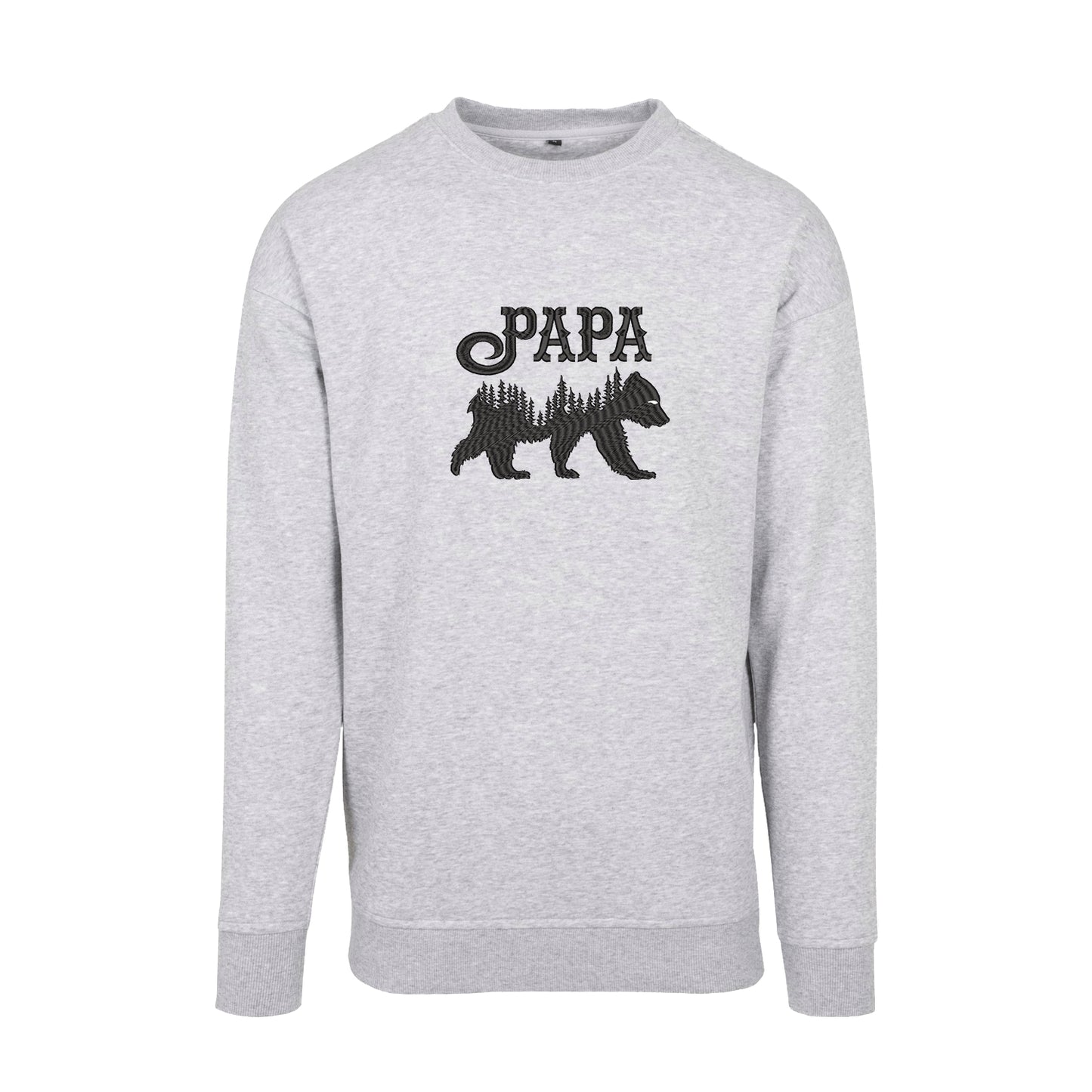 Bluza „Papa Bear” z haftem komputerowym – stylowa bluza dla taty i dziadka, dostępna w kroju bez kaptura, z kapturem i oversize Haft z radości - nadruki i haft na odzieży Warszawa