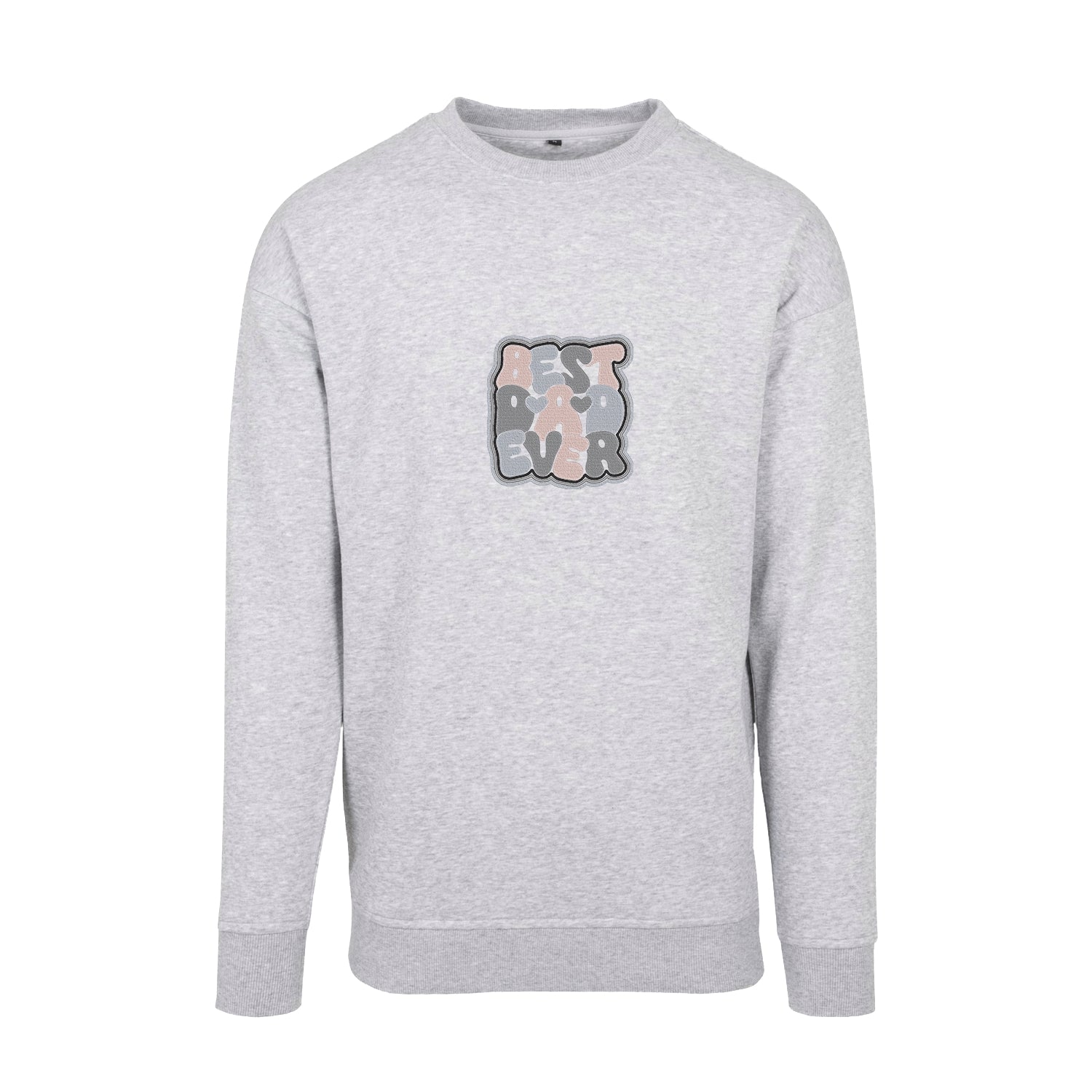 Bluza „Best Dad Ever 2” z haftem | Prezent dla taty | Męska bluza bez kaptura