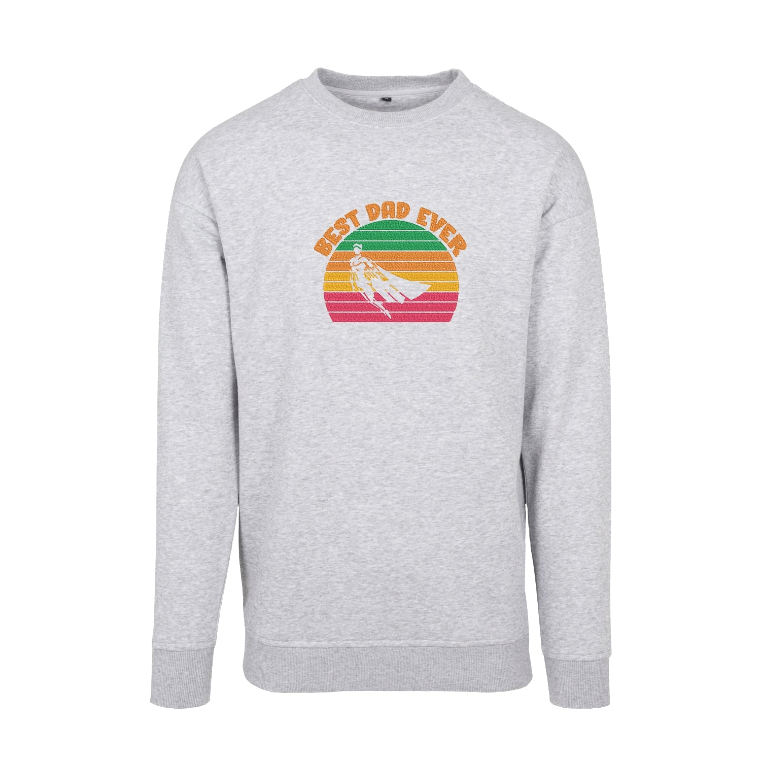 Bluza „Best Dad Ever Hero” z haftem | Prezent dla taty | Męska bluza bez kaptura