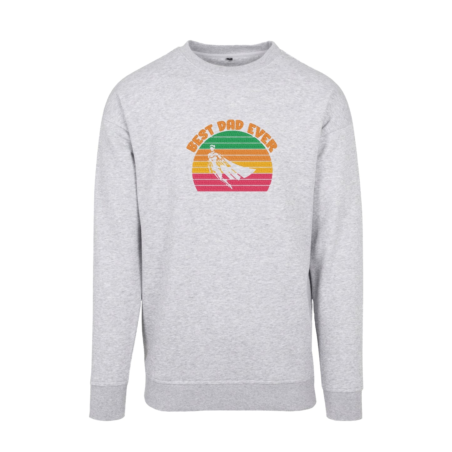 Bluza „Best Dad Ever Hero” z haftem | Prezent dla taty | Męska bluza bez kaptura