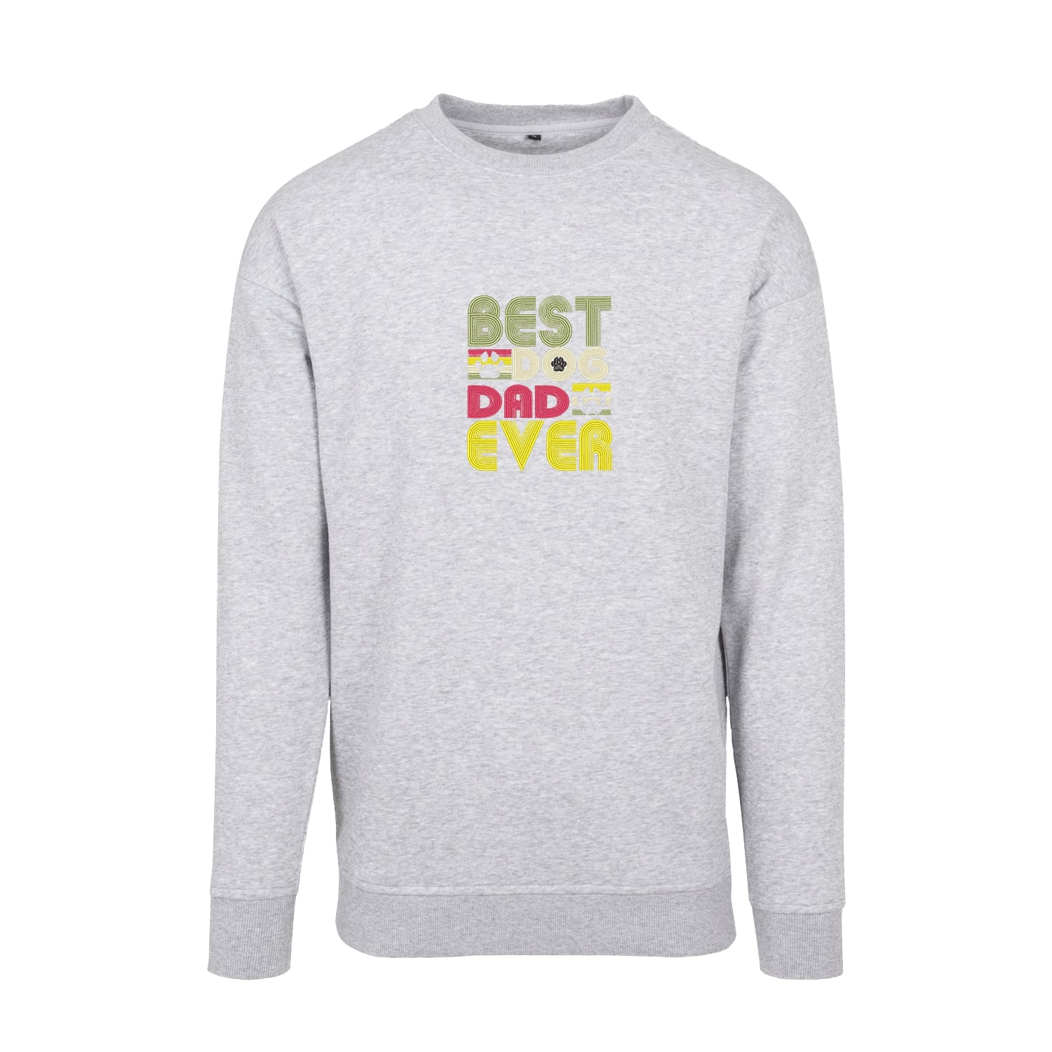 Bluza „Best Dog Dad Ever” z haftem | Prezent dla psiarza | Męska bluza bez kaptura