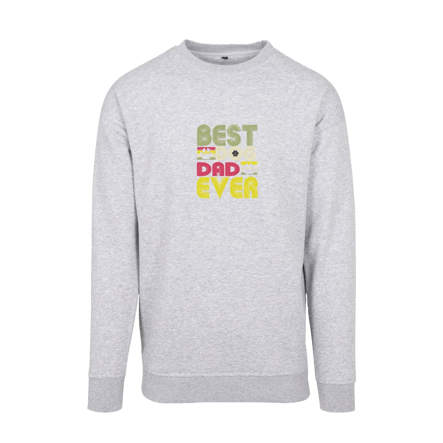 Bluza „Best Dog Dad Ever” z haftem | Prezent dla psiarza | Męska bluza bez kaptura