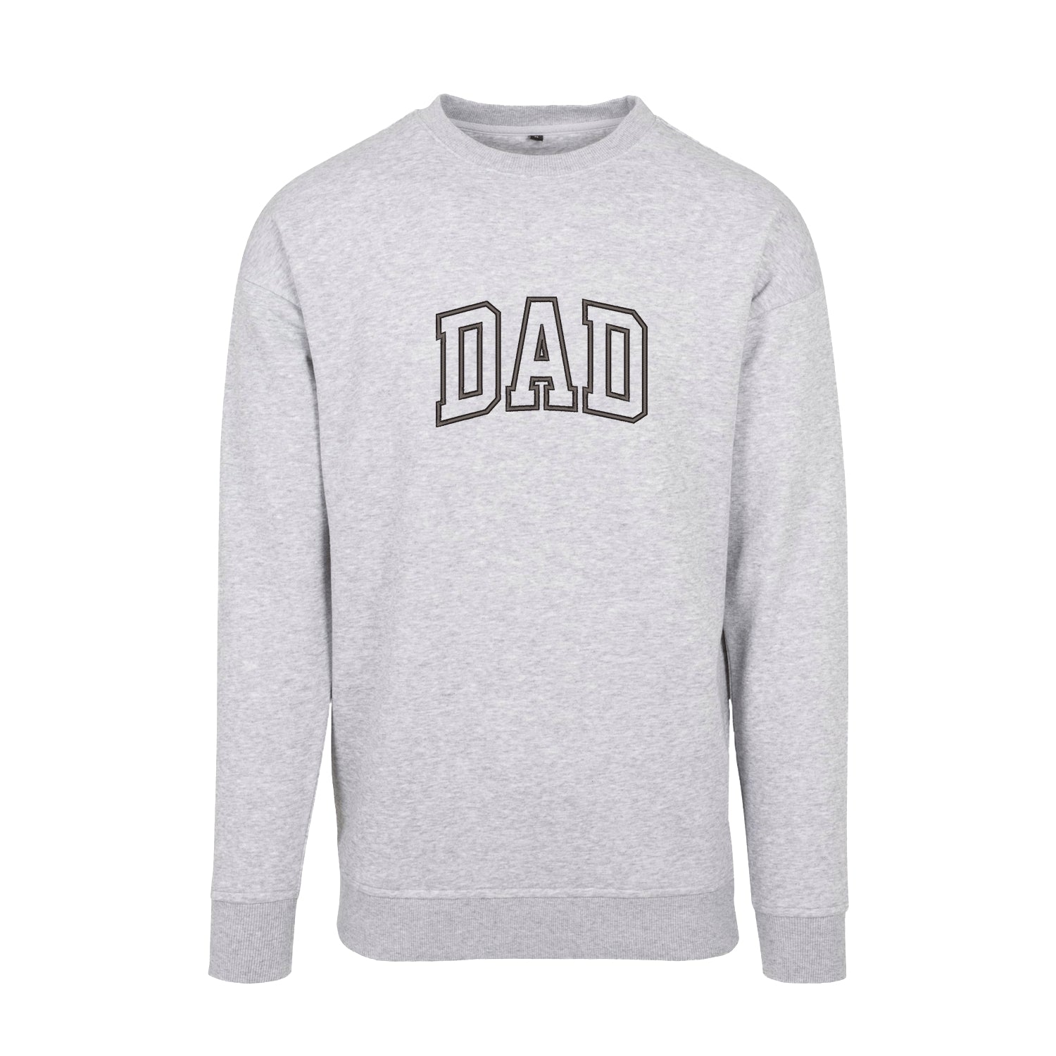 Bluza bez kaptura „Dad Applique” z haftem – stylowa odzież dla taty | Pomysł na prezent dla ojca Haft z radości