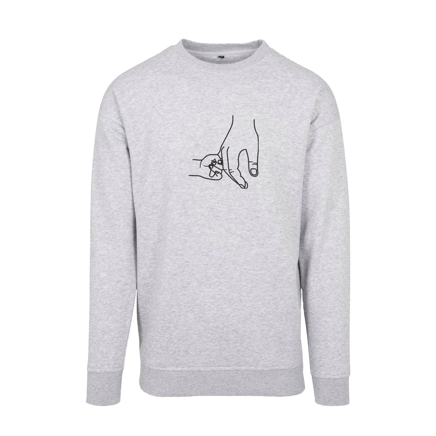 Bluza z haftem „Dad and Baby Holding Hands” – Symbol więzi ojca z dzieckiem | Prezent dla taty