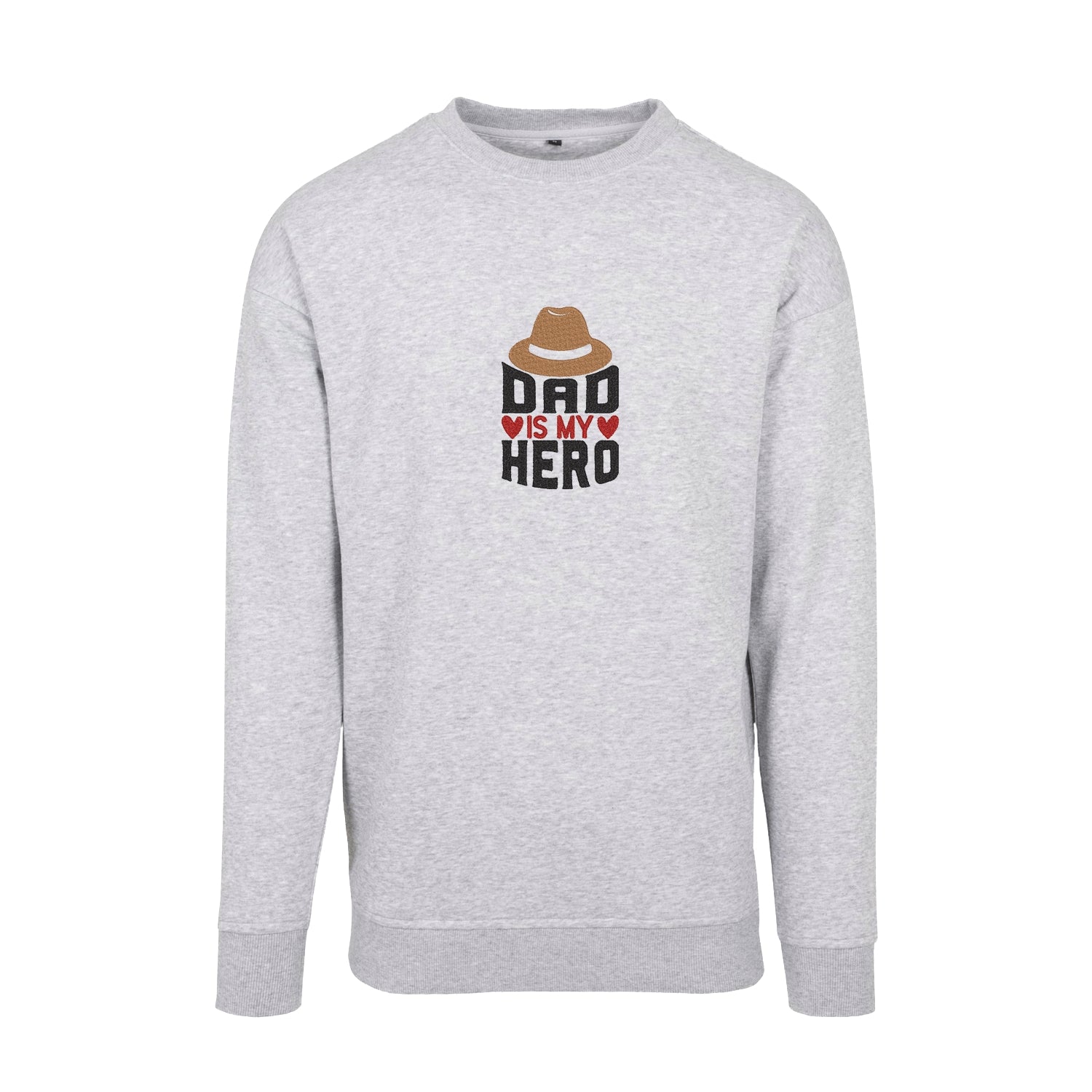 Bluza bez kaptura „Dad is My Hero” z haftem komputerowym – idealna na prezent dla taty