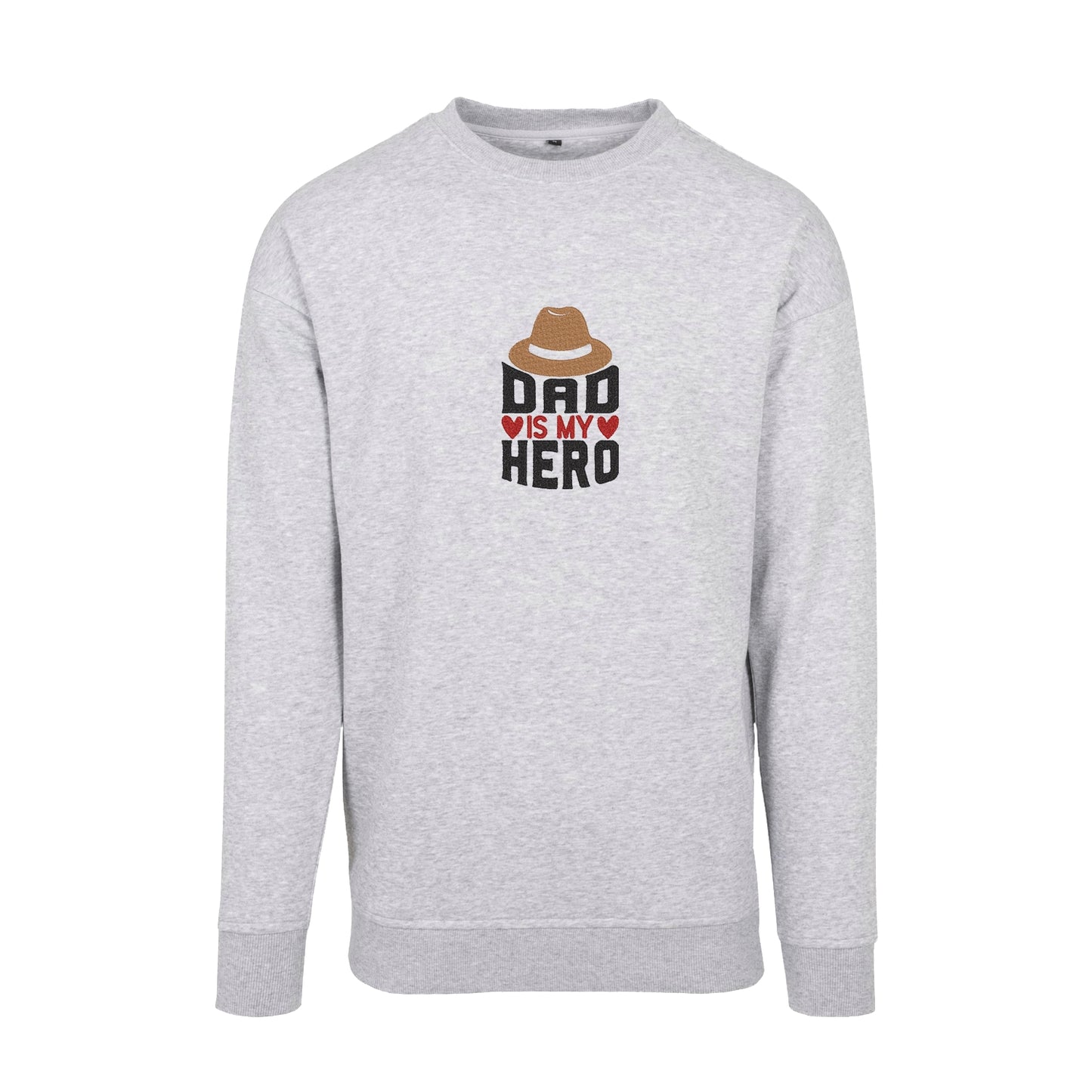 Bluza bez kaptura „Dad is My Hero” z haftem komputerowym – idealna na prezent dla taty