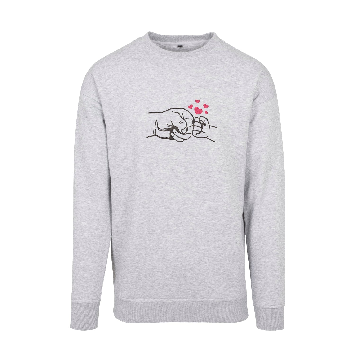 Bluza bez kaptura z haftem „Father and Son Hands” | Emocjonalny prezent dla taty i syna