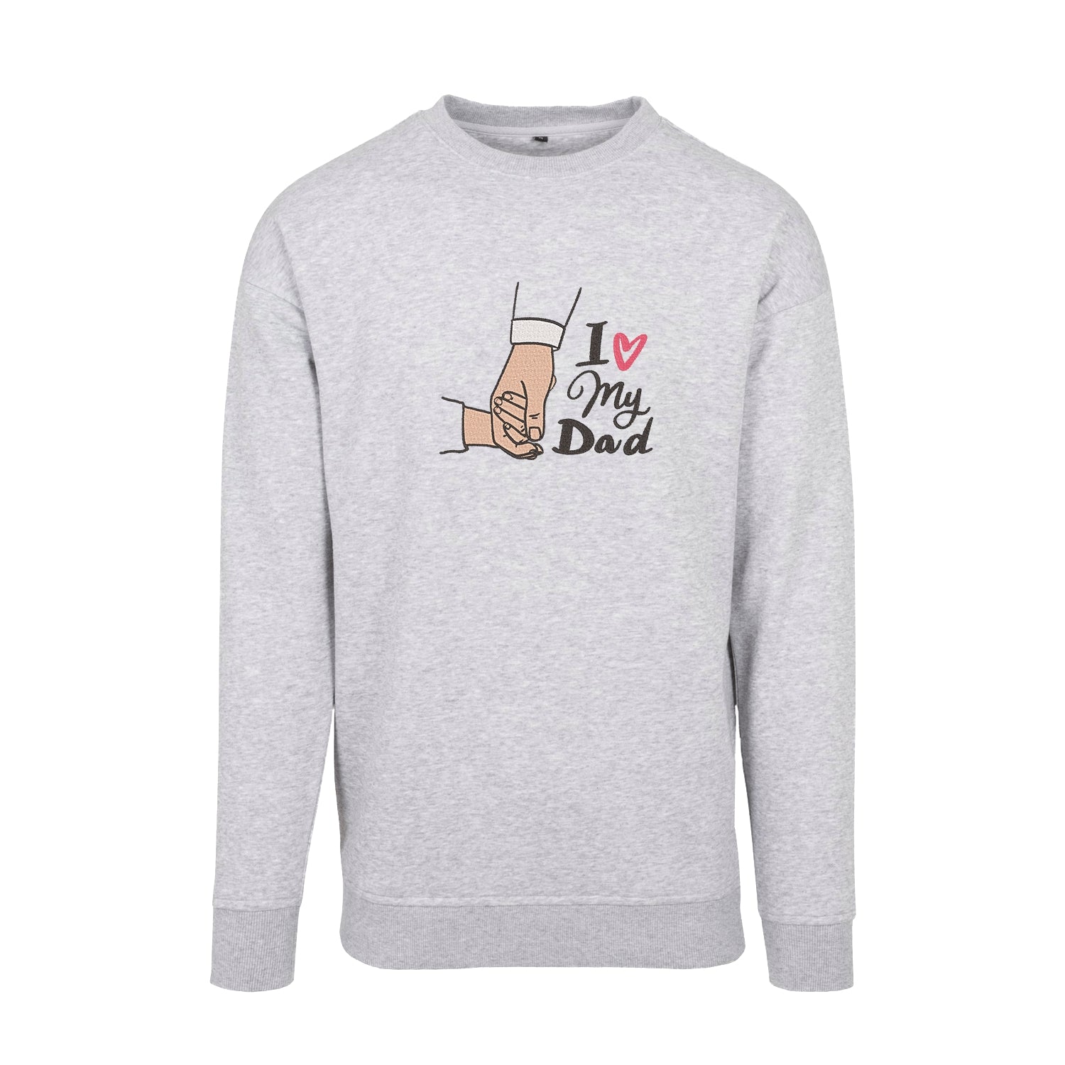 Bluza "I Love My Dad" z haftem | Prezent dla taty | Bluza bez kaptura unisex Haft z radości