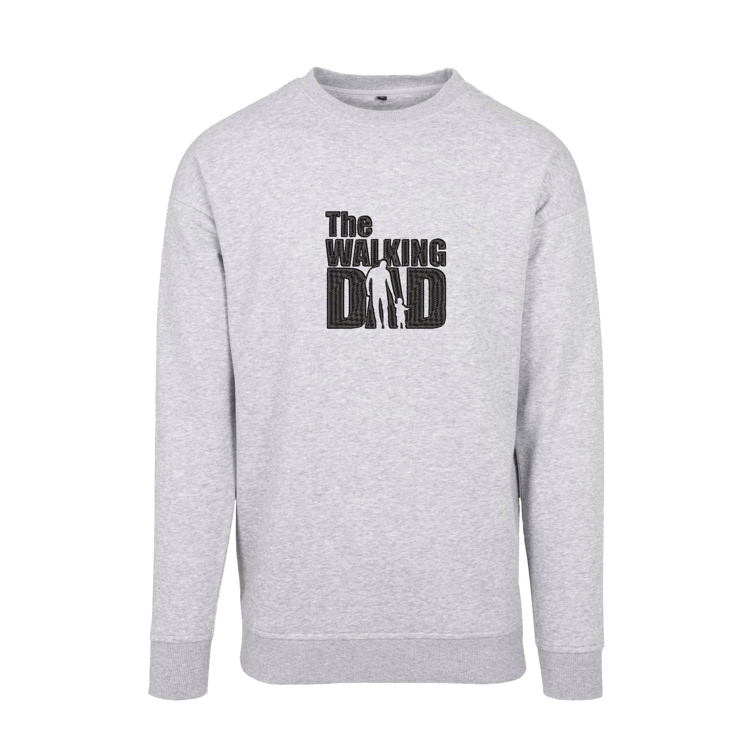 Bluza bez kaptura „The Walking Dad” z haftem | Śmieszny prezent dla taty | Bluza bez kaptura z oryginalnym wzorem