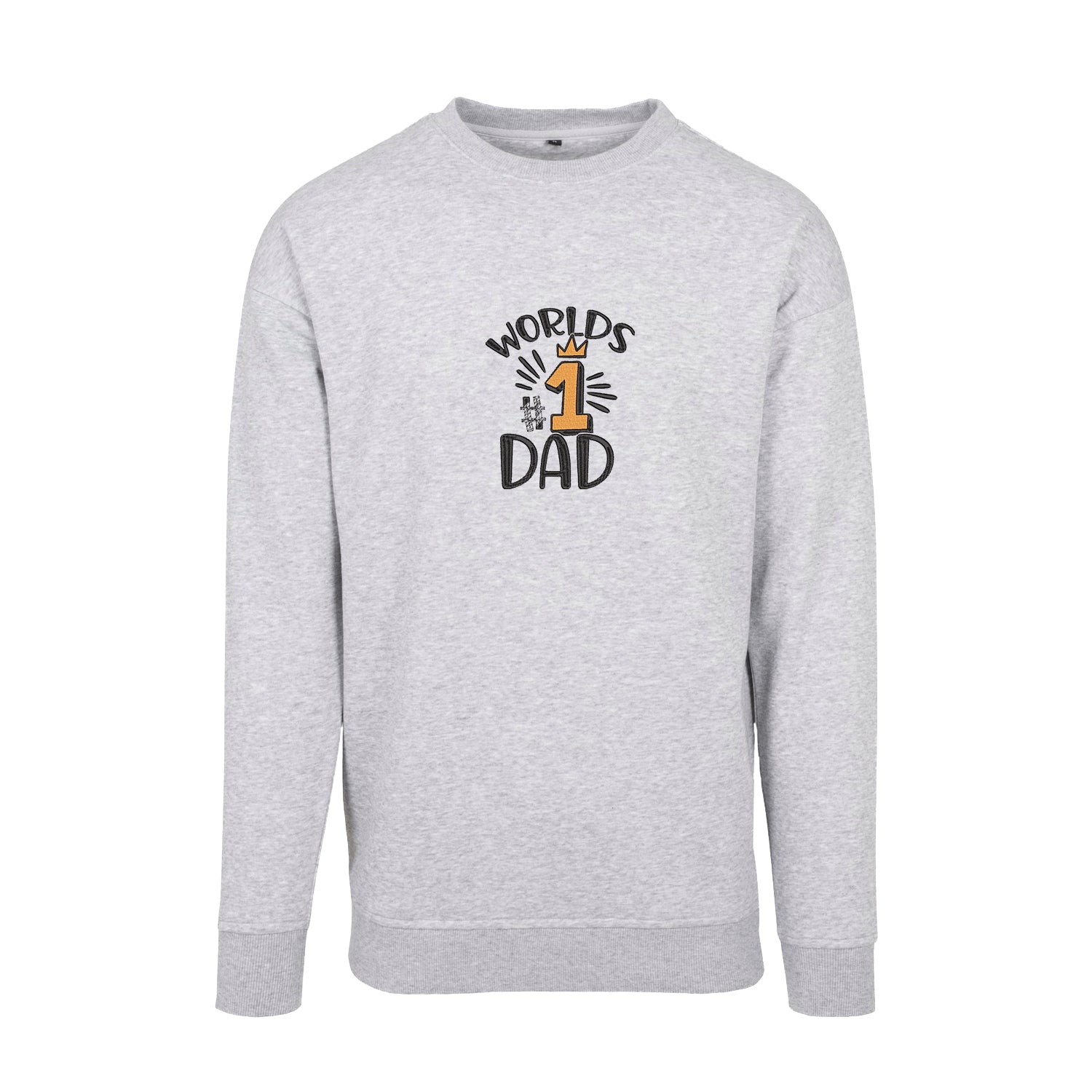 Bluza bez kaptura „World’s No.1 Dad” z haftem – idealna na prezent dla najlepszego taty