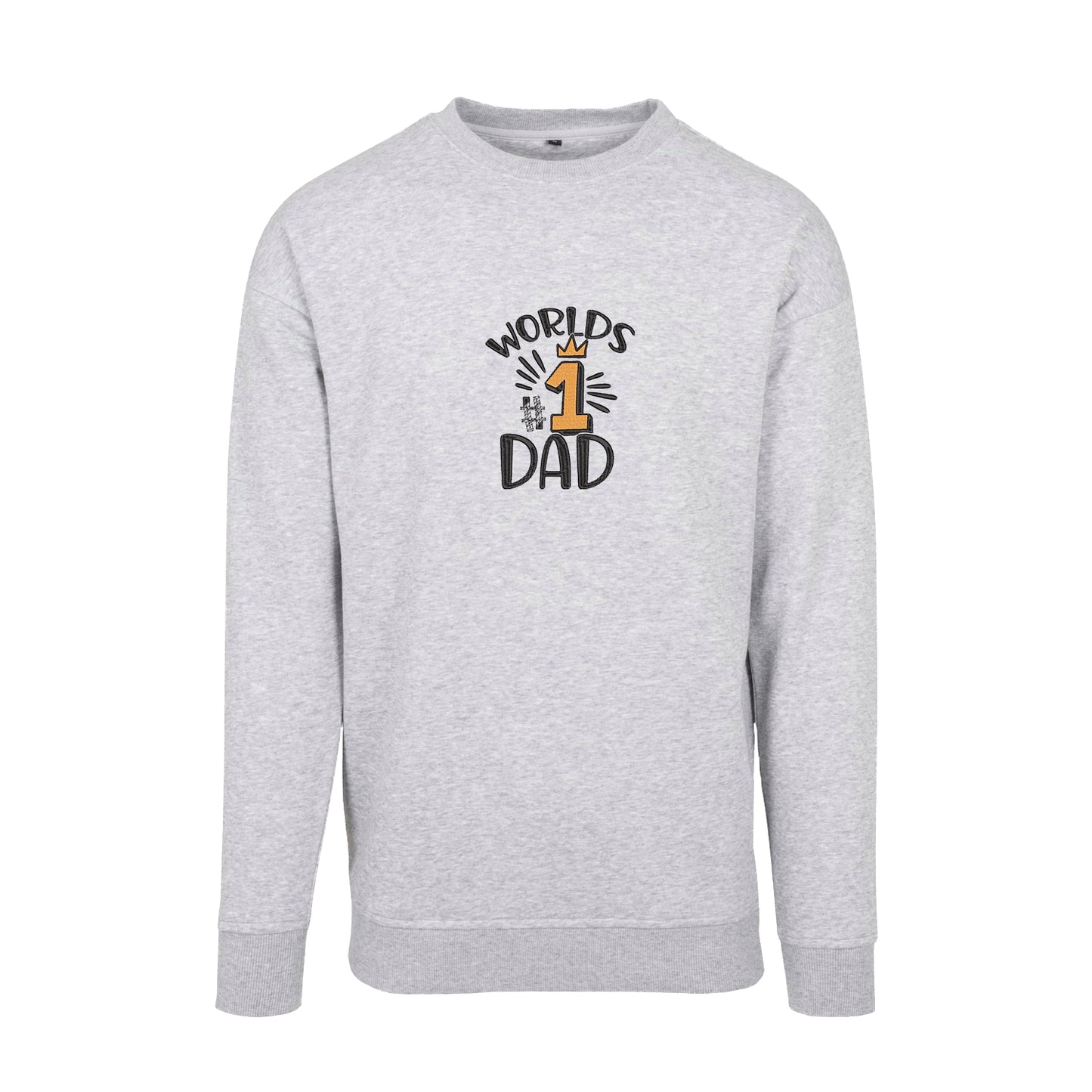 Bluza bez kaptura „World’s No.1 Dad” z haftem – idealna na prezent dla najlepszego taty