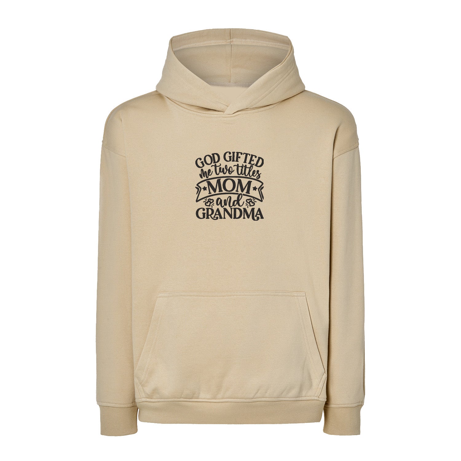 Bluza God Gifted Me Two Titles – dla dumnej mamy i babci Haft z radości - nadruki i haft na odzieży Warszawa