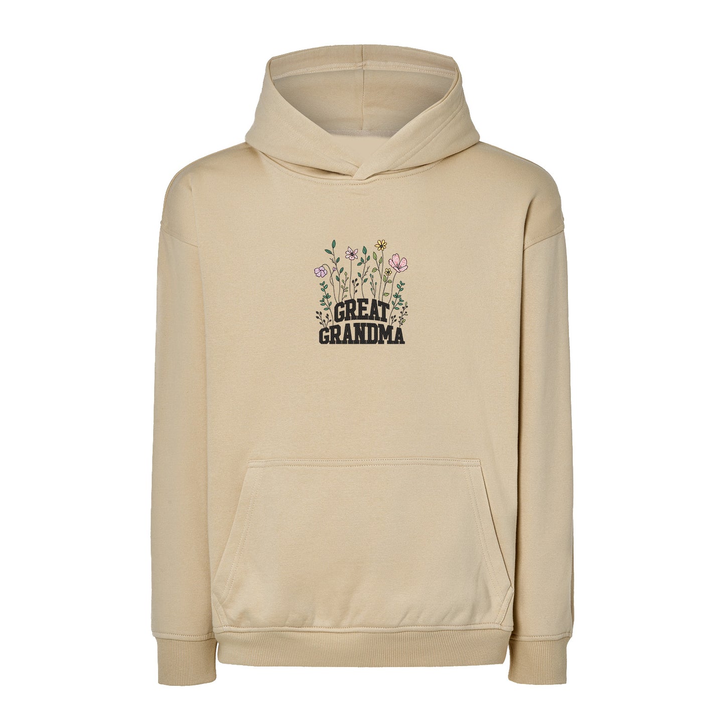 Bluza Great Grandma – kwiatowy haft dla wyjątkowej prababci Haft z radości - nadruki i haft na odzieży Warszawa