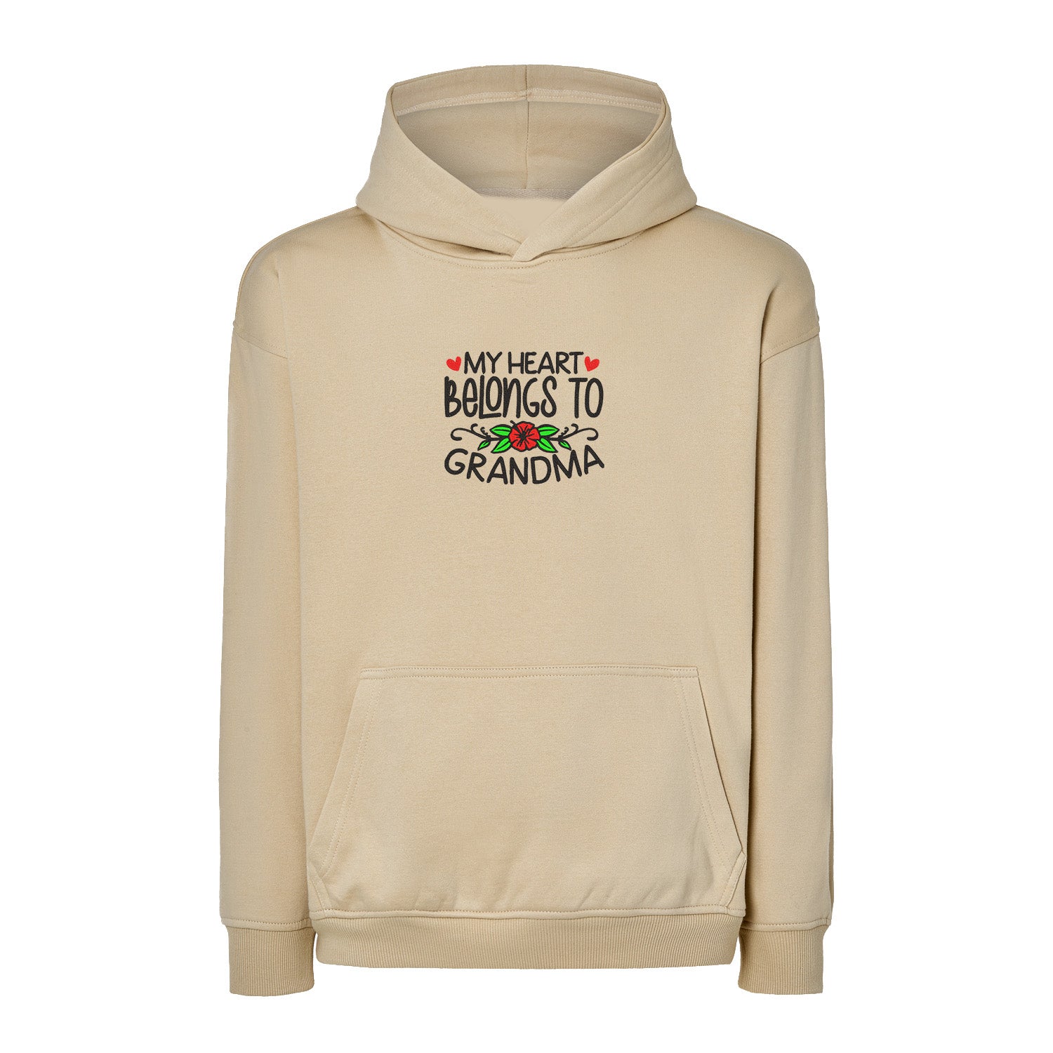 Bluza My Heart Belongs to Grandma – pełna miłości i wdzięczności Haft z radości - nadruki i haft na odzieży Warszawa