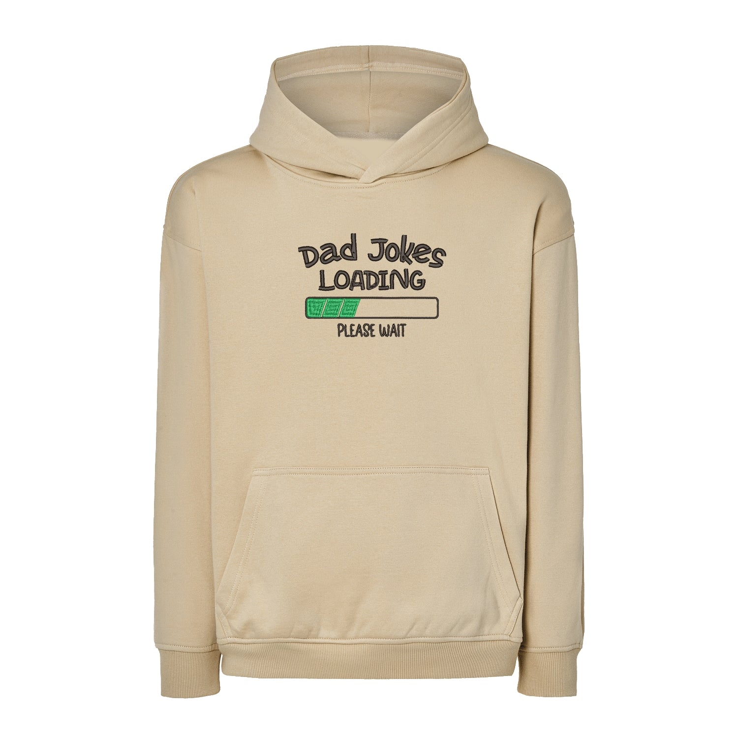 Bluza oversize z haftem „Dad Jokes Embroidery” – prezent dla taty z humorem | Śmieszna bluza dla ojca
