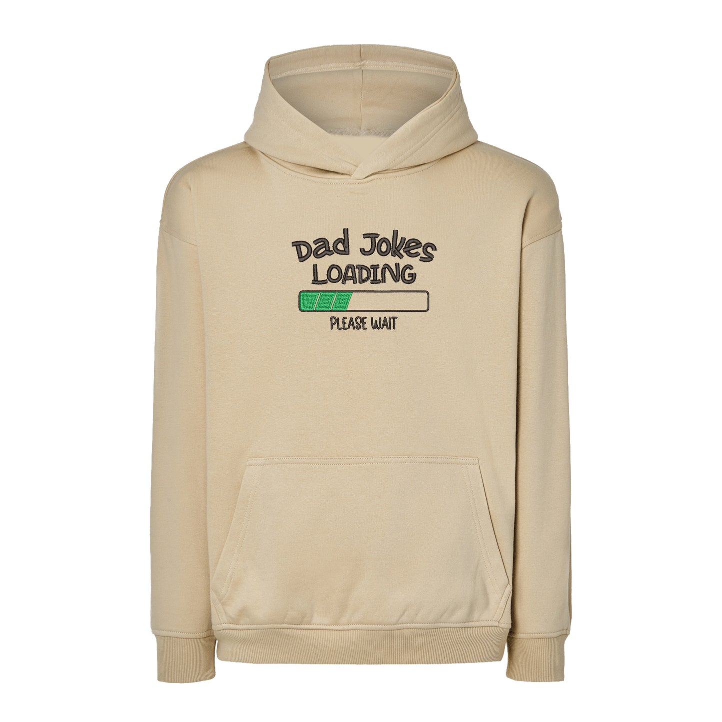 Bluza oversize z haftem „Dad Jokes Embroidery” – prezent dla taty z humorem | Śmieszna bluza dla ojca