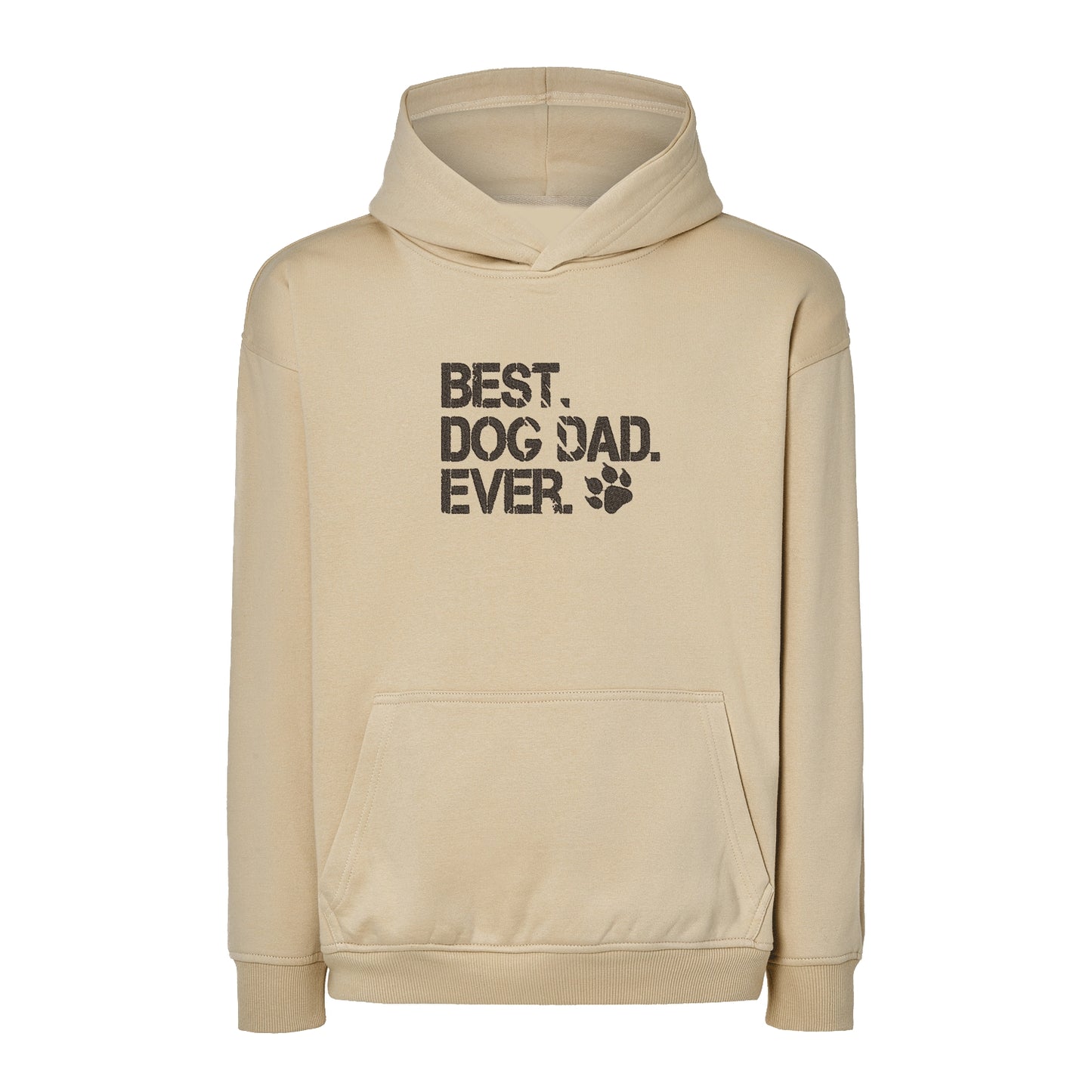 Bluza oversize „Best Dog Dad Ever 2” z haftem| Prezent dla psiarza | Męska bluza oversize