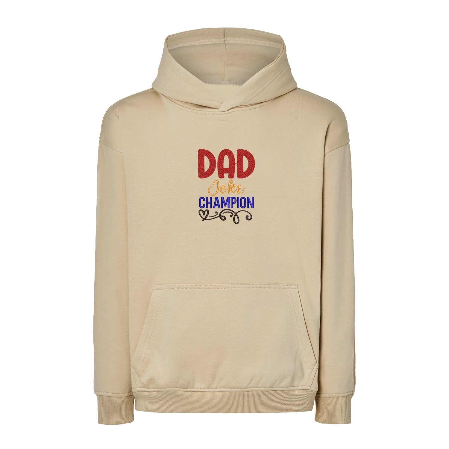 Bluza oversize „Dad Joke Champion” z haftem – śmieszny prezent dla taty z poczuciem humoru Haft z radości