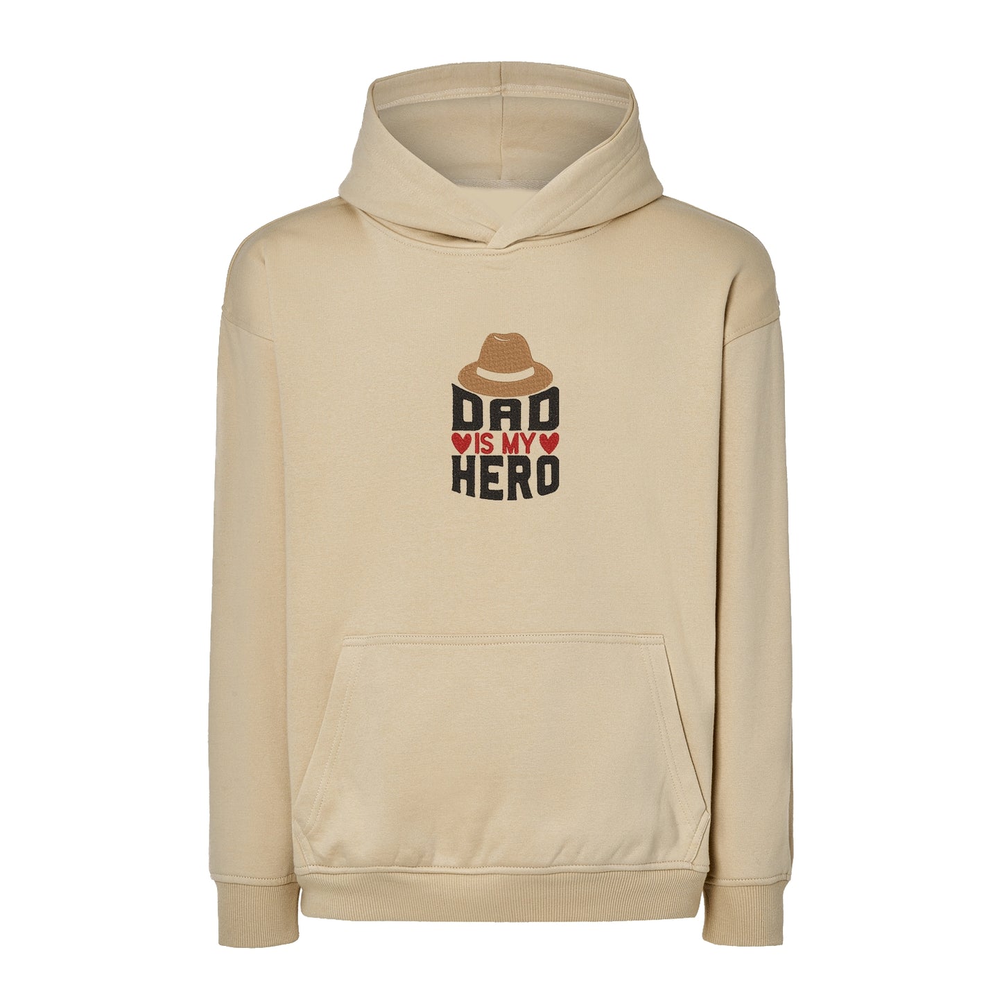 Bluza oversize „Dad is My Hero” z haftem komputerowym – idealna na prezent dla taty