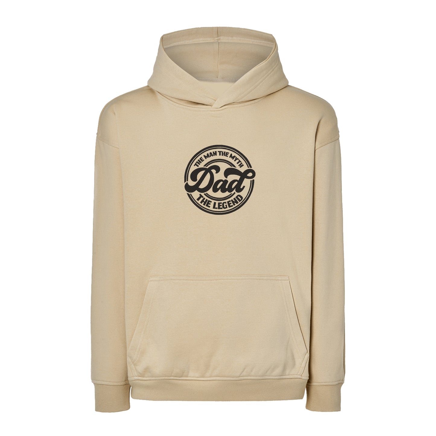 Bluza oversize „Dad – The Man, The Myth, The Legend” z haftem | Prezent dla taty z charakterem