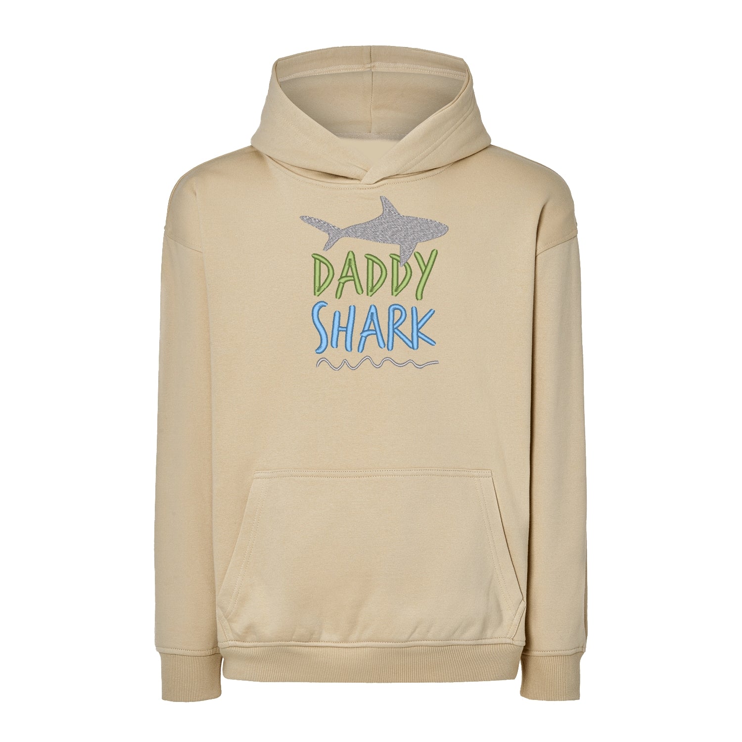 Bluza oversize z haftem „Daddy Shark” | Prezent dla taty z humorem Haft z radości