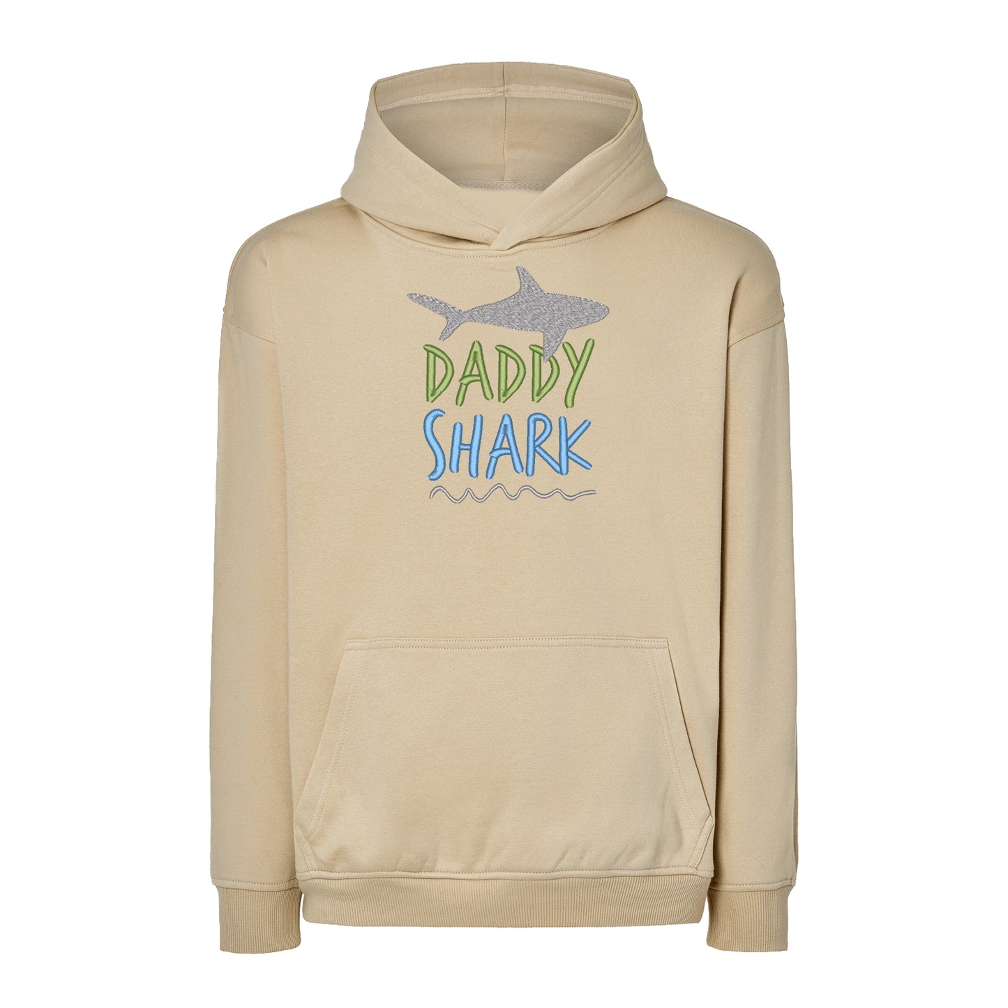 Bluza oversize z haftem „Daddy Shark” | Prezent dla taty z humorem