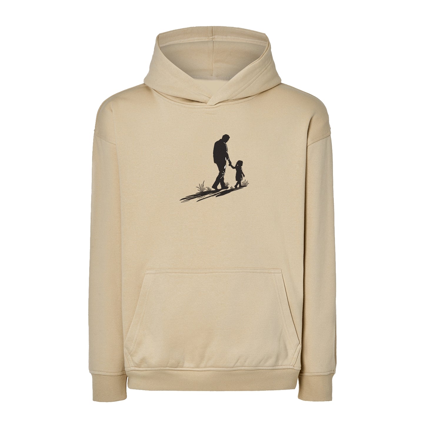 Bluza oversize z haftem „Father and Daughter Silhouette” | Emocjonalny prezent dla taty