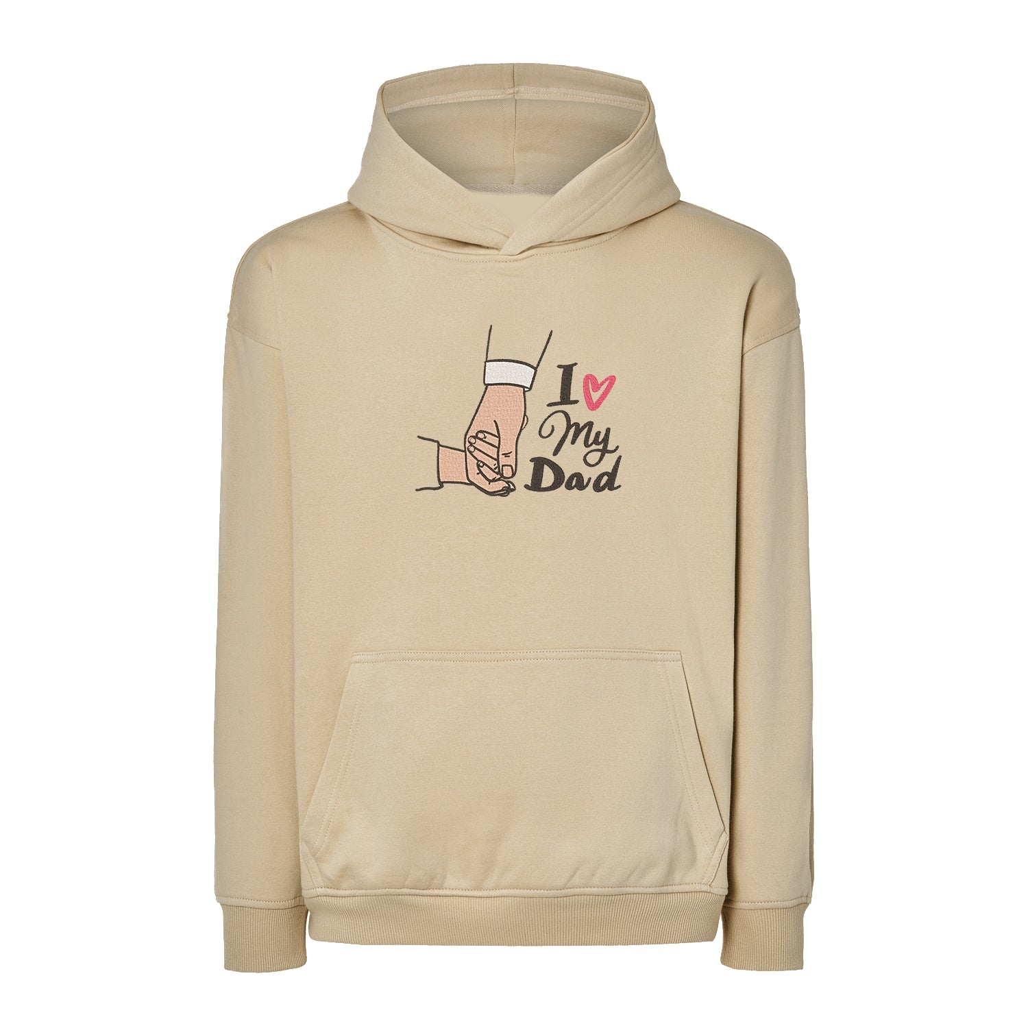 Bluza oversize "I Love My Dad" z haftem | Prezent dla taty | Bluza oversize Haft z radości