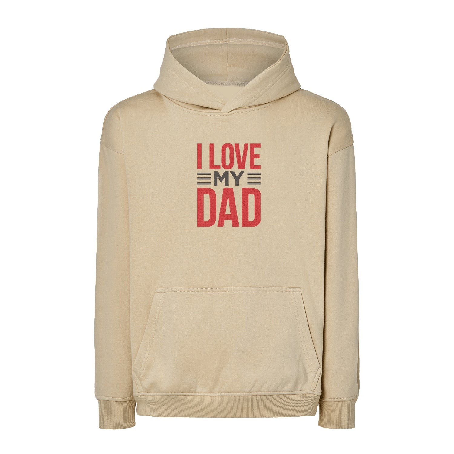 Bluza oversize "I Love My Dad 2" z haftem | Prezent dla taty | Bluza oversize Haft z radości