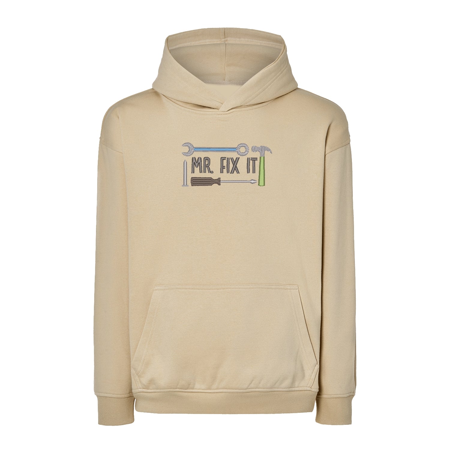 Bluza oversize "Mr Fix It 2" z haftem | Bluza oversize dla majsterkowicza | Prezent dla taty złotej rączki Haft z radości