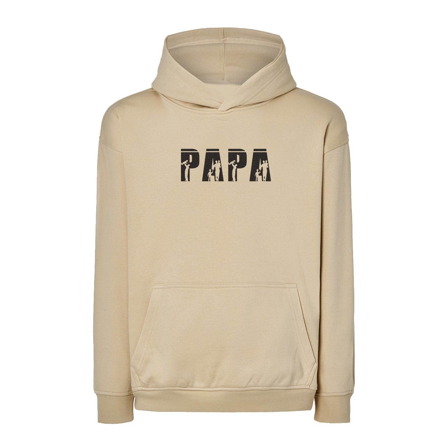 Bluza oversize "Papa Sign" z haftem | Bluza oversize dla taty | Personalizowany prezent dla Papy Haft z radości