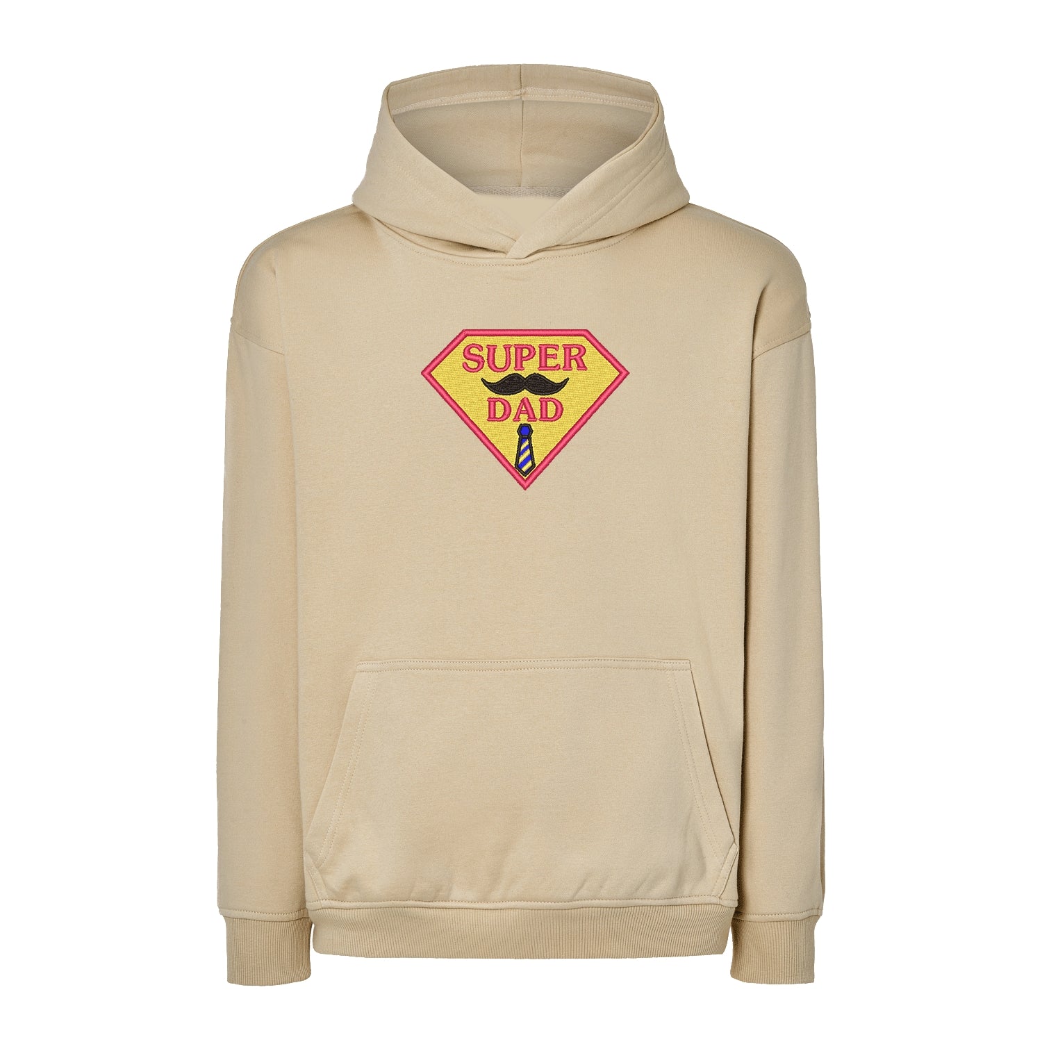 Bluza oversize „Super Dad” z haftem | Prezent dla taty | Bluza oversize dla superbohatera Haft z radości