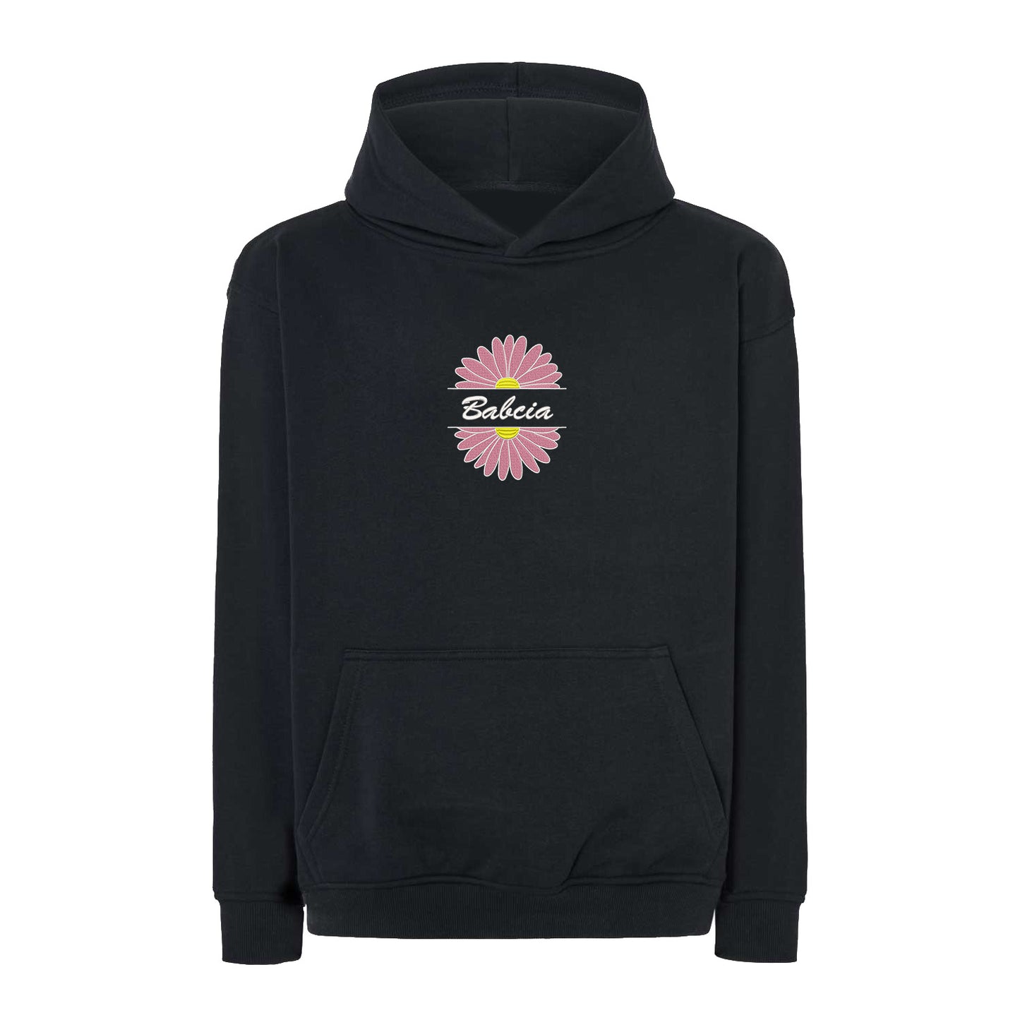 Babcia – bluza z haftem stokrotki dla Babci Haft z radości - nadruki i haft na odzieży Warszawa