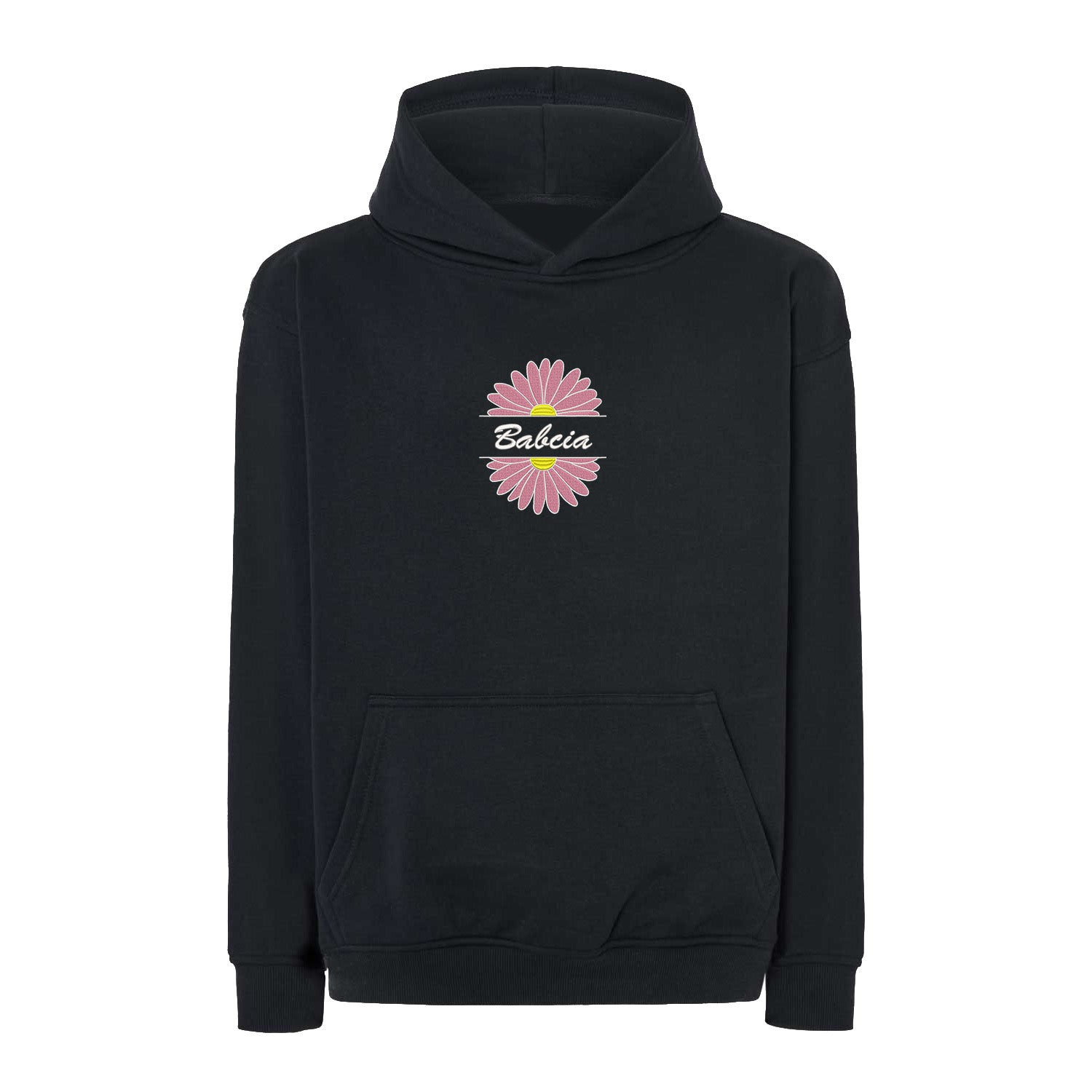 Babcia – bluza z haftem stokrotki dla Babci Haft z radości - nadruki i haft na odzieży Warszawa