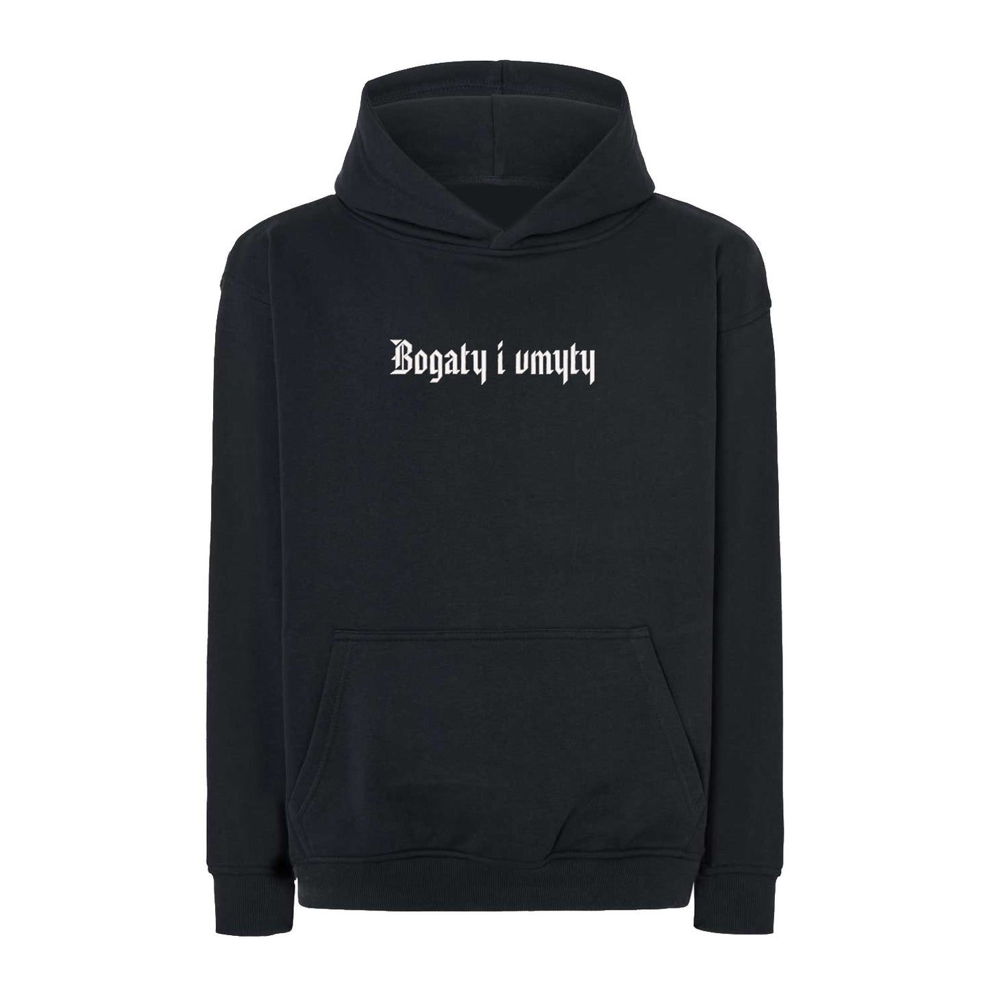 Bluza z haftem 3D „Bogaty i umyty” Haft z radości - nadruki i haft na odzieży Warszawa