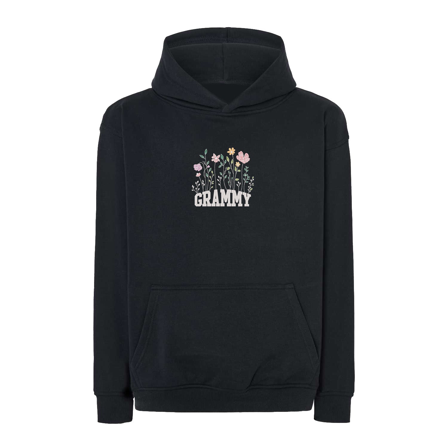 Bluza Floral Grammy – delikatny kwiatowy wzór dla eleganckiej Babci Haft z radości - nadruki i haft na odzieży Warszawa