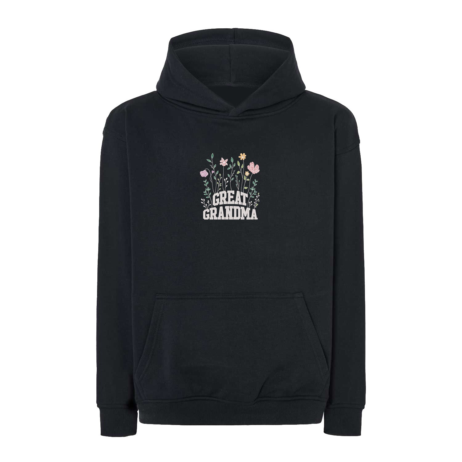 Bluza Great Grandma – kwiatowy haft dla wyjątkowej prababci Haft z radości - nadruki i haft na odzieży Warszawa