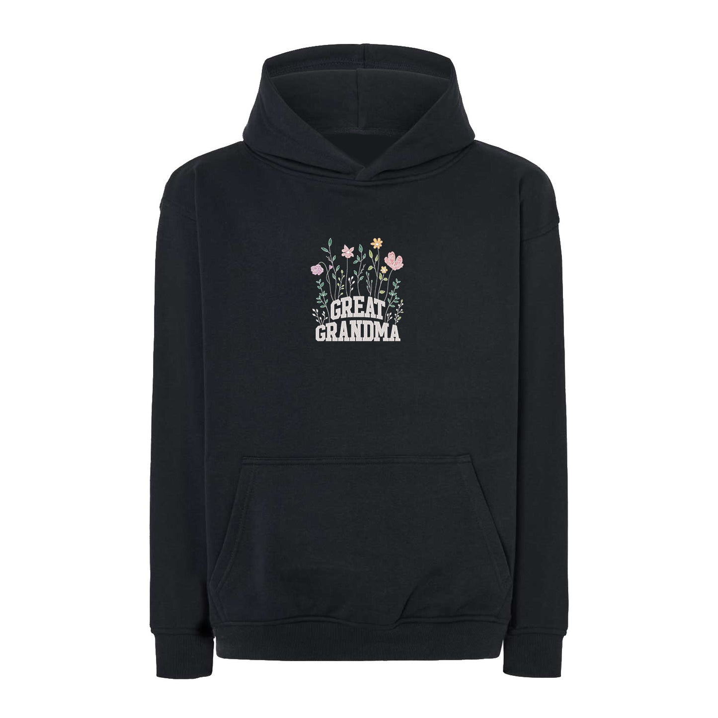 Bluza Great Grandma – kwiatowy haft dla wyjątkowej prababci Haft z radości - nadruki i haft na odzieży Warszawa