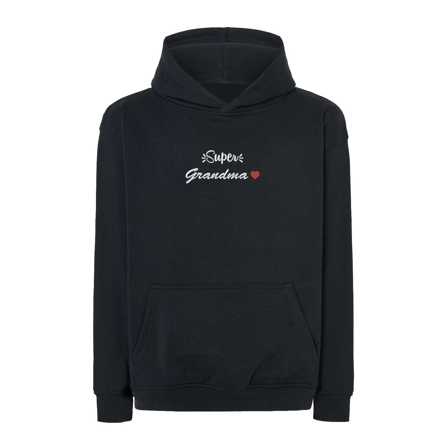 Bluza Super Grandma – klasyczny haft dla babci-superbohaterki Haft z radości - nadruki i haft na odzieży Warszawa