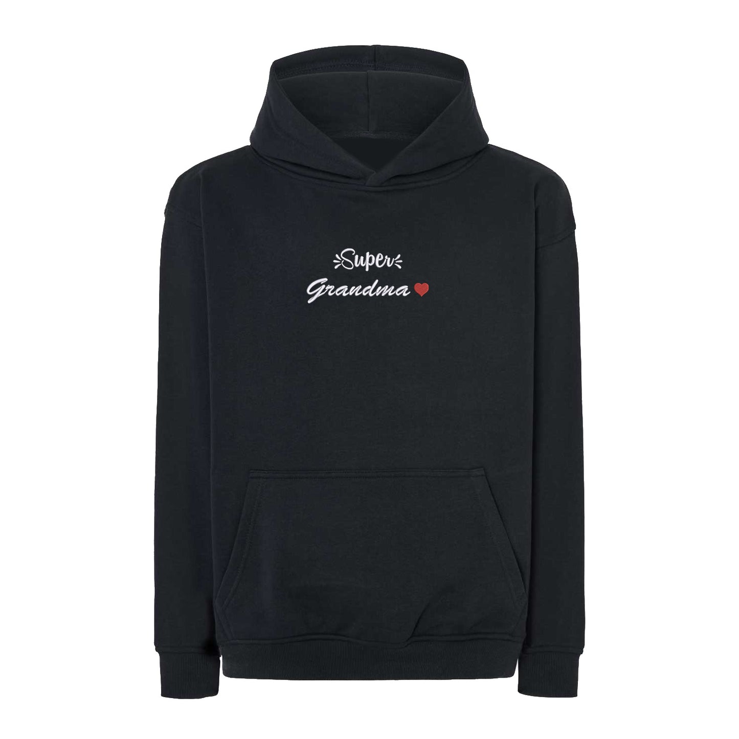 Bluza Super Grandma – klasyczny haft dla babci-superbohaterki Haft z radości - nadruki i haft na odzieży Warszawa