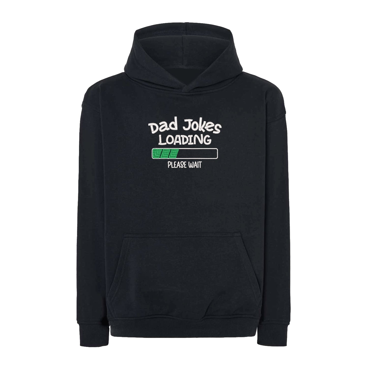 Bluza oversize z haftem „Dad Jokes Embroidery” – prezent dla taty z humorem | Śmieszna bluza dla ojca