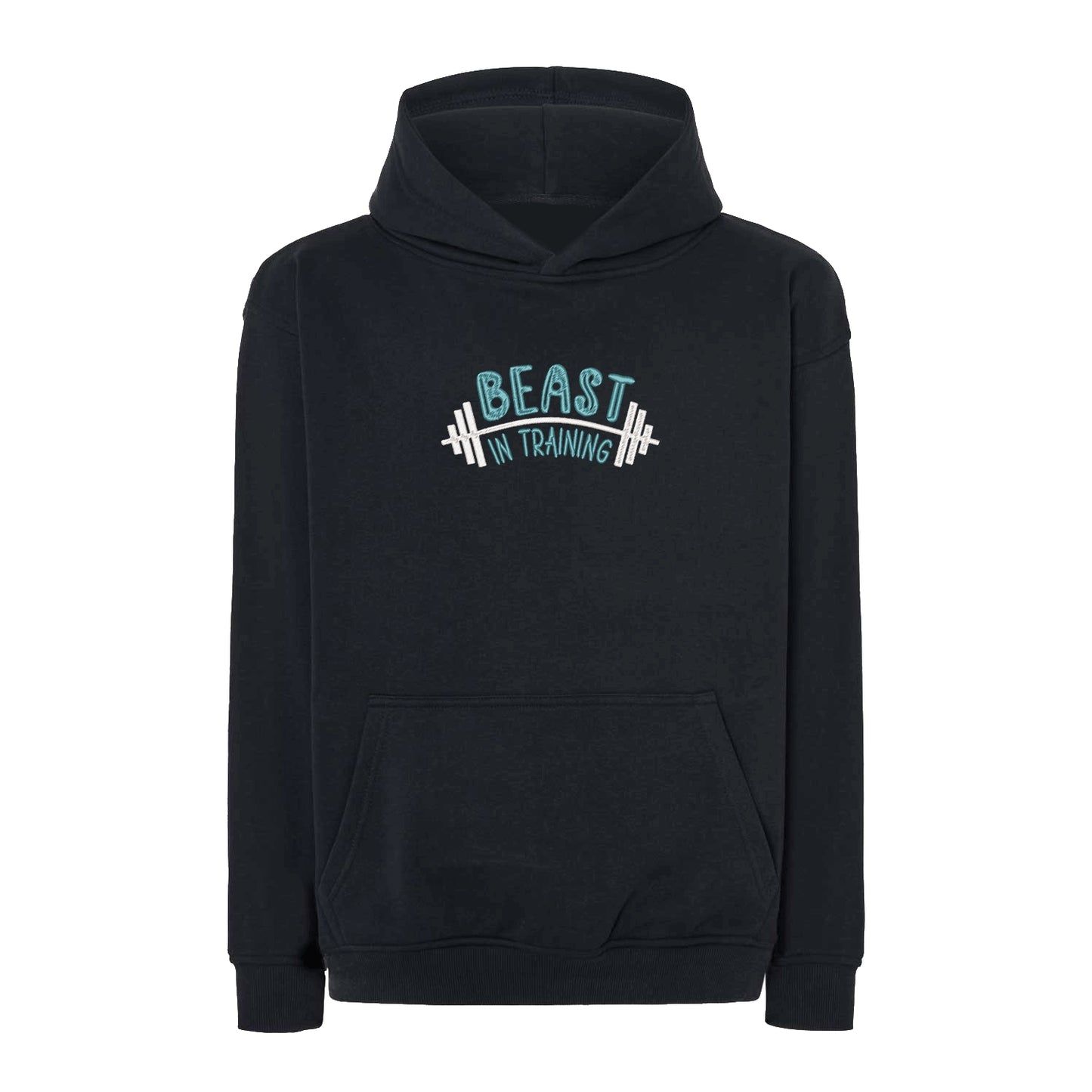 Bluza oversize "Beast in Training Dad" z haftem | Prezent dla aktywnego taty | Męska bluza oversize